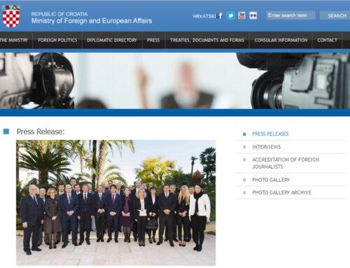 2015 – Site web MVEP – Délégation croate à Monaco